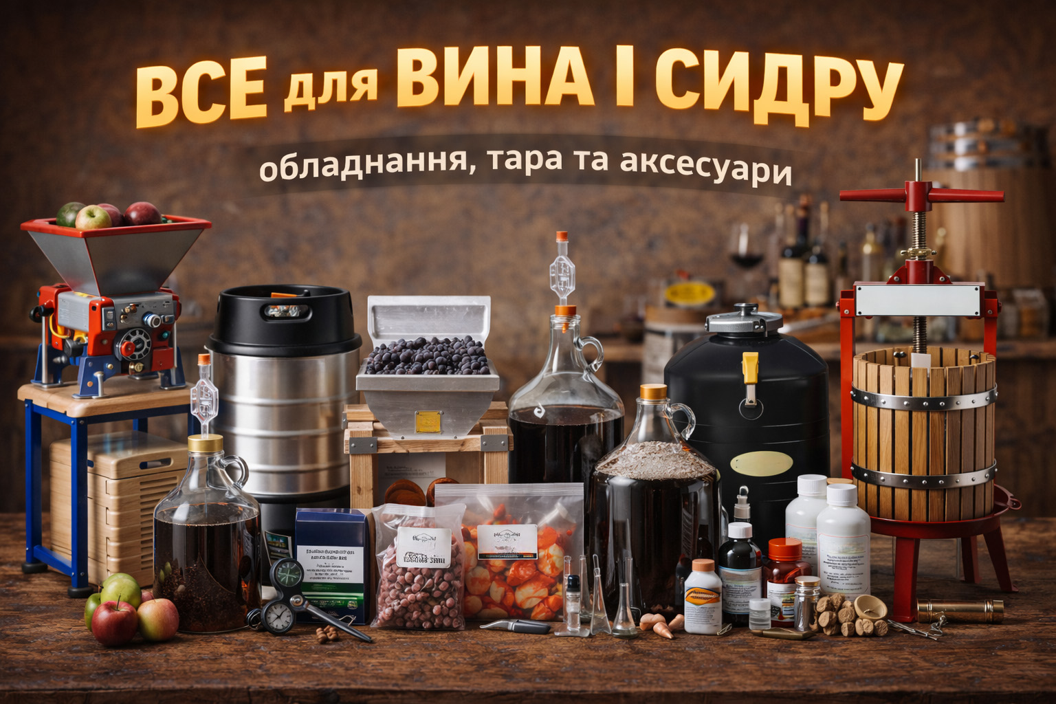 Все для вина і сидру